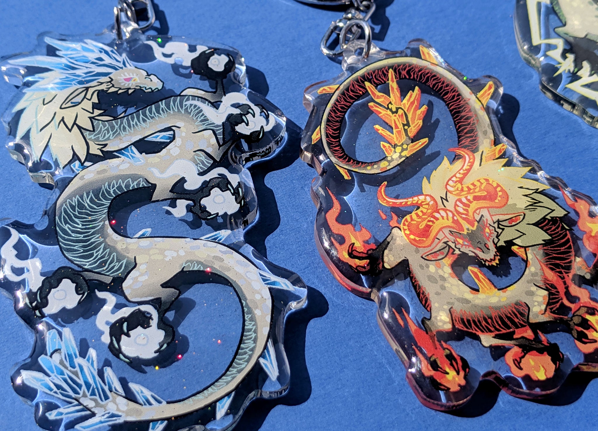 100g (20pcs) Craft Supplies Mixed Flying Dragon Charms Pendants Beads Charms