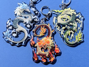 Ancient Dragon Acrylic Keychains