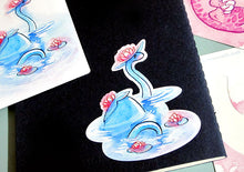 Load image into Gallery viewer, Sweet Saurians: T-rex, Triceratops and Plesiosaur Vinyl Stickers